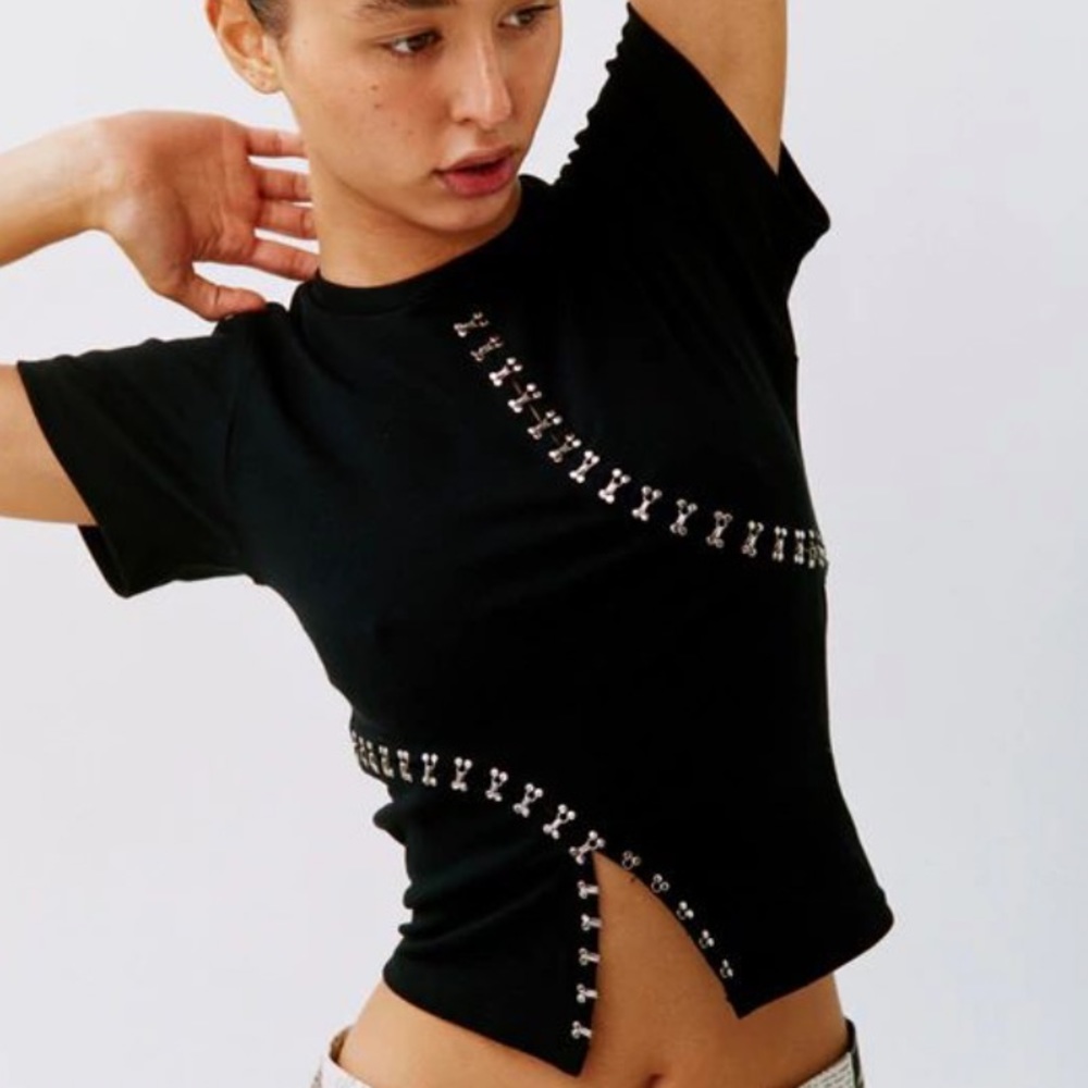 With Jèan Cut Out Tee